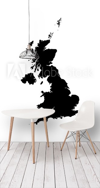 Picture of United kingdom black silhouette Vector